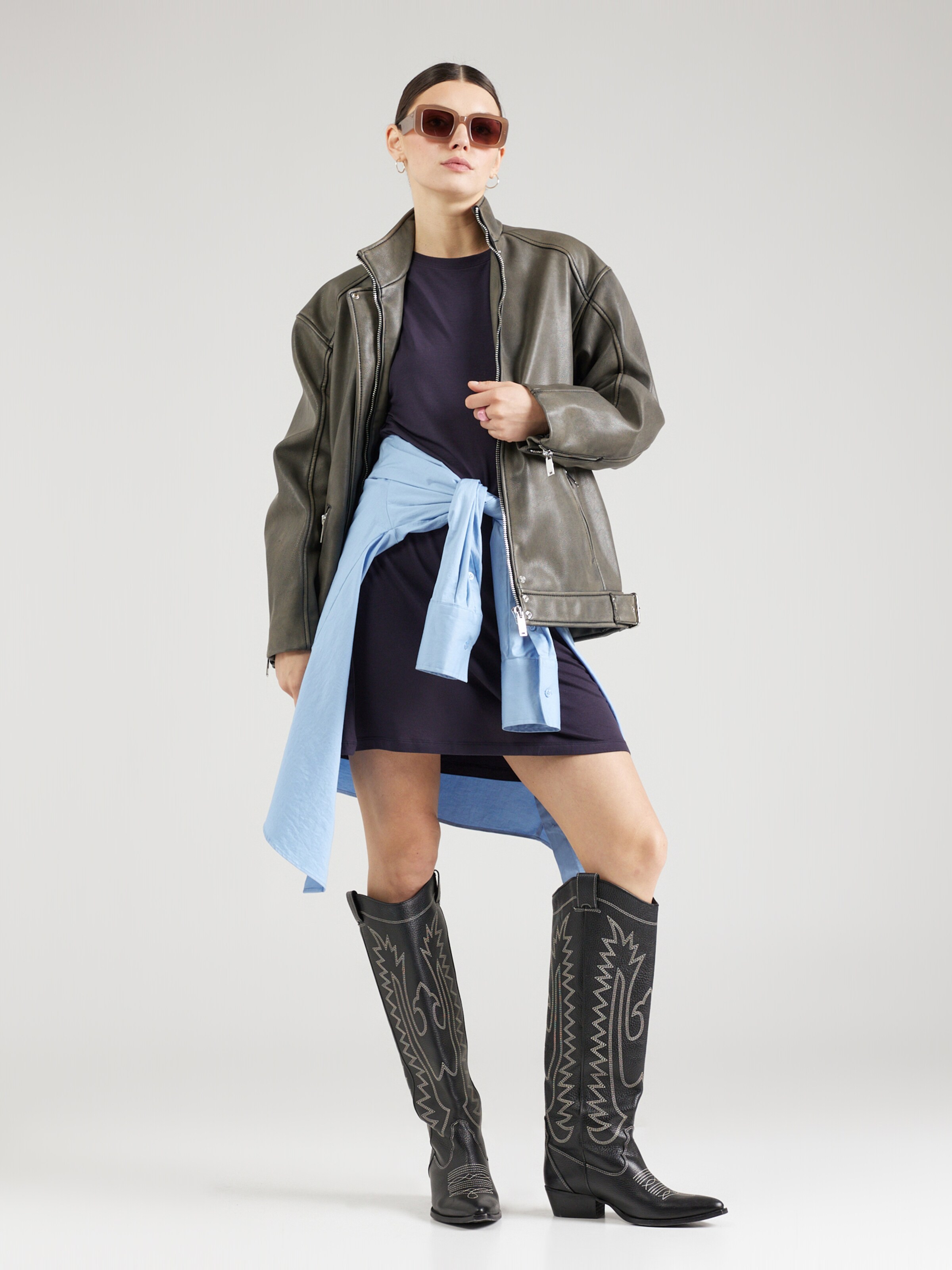 Vero moda leren jurk hotsell
