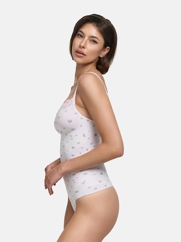cfab Shaping bodysuit 'Bodysuit Sculpting Shapewear mit Lace' in White