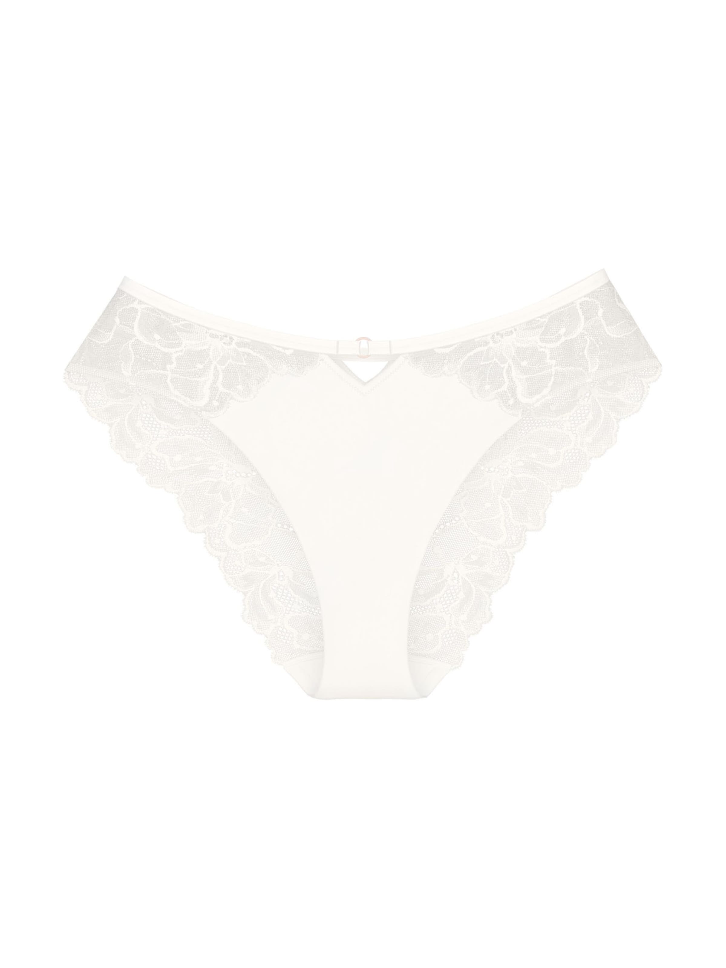 TRIUMPH Tai-Slip ' Wild Gardenia Florale ' in Weiß: Vorderseite