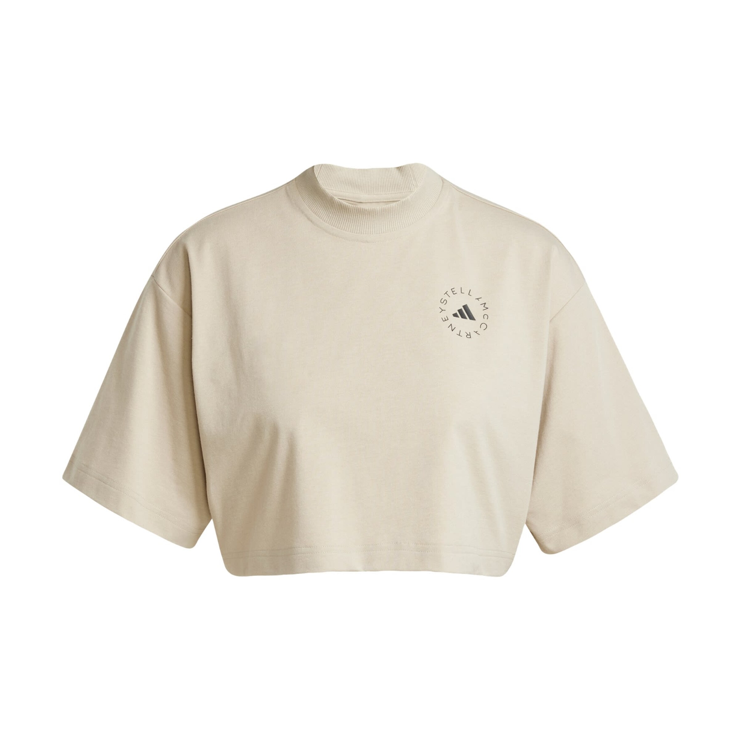 ADIDAS BY STELLA MCCARTNEY - Camiseta funcional 'Crop' en beige: frente