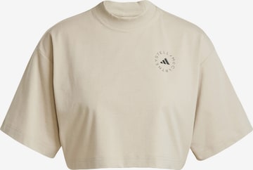 ADIDAS BY STELLA MCCARTNEY Sportshirt 'Crop' in Beige: Vorderseite
