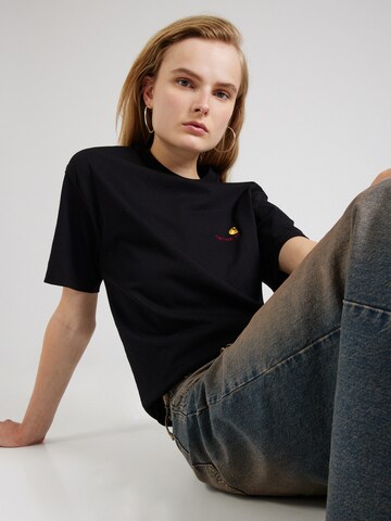 Carhartt WIP Shirt 'American Script' in Zwart