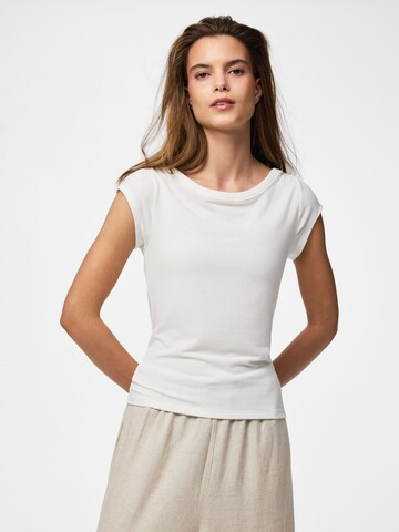 PIECES - Camiseta 'PCSof' en blanco: frente