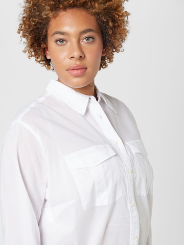 Lauren Ralph Lauren Plus Μπλούζα 'COURTENAY' σε λευκό