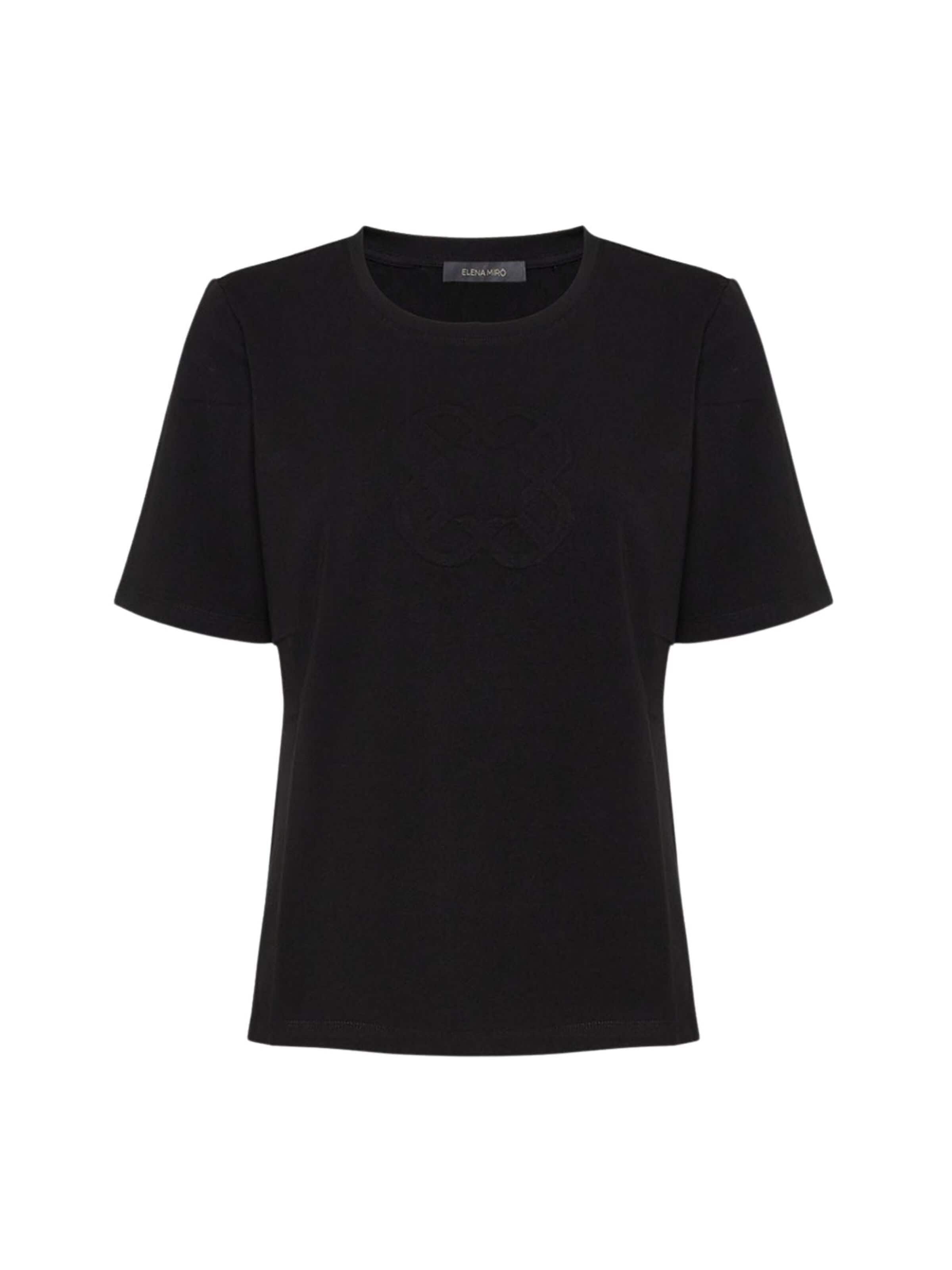 T-shirt Elena Mirò en noir : devant