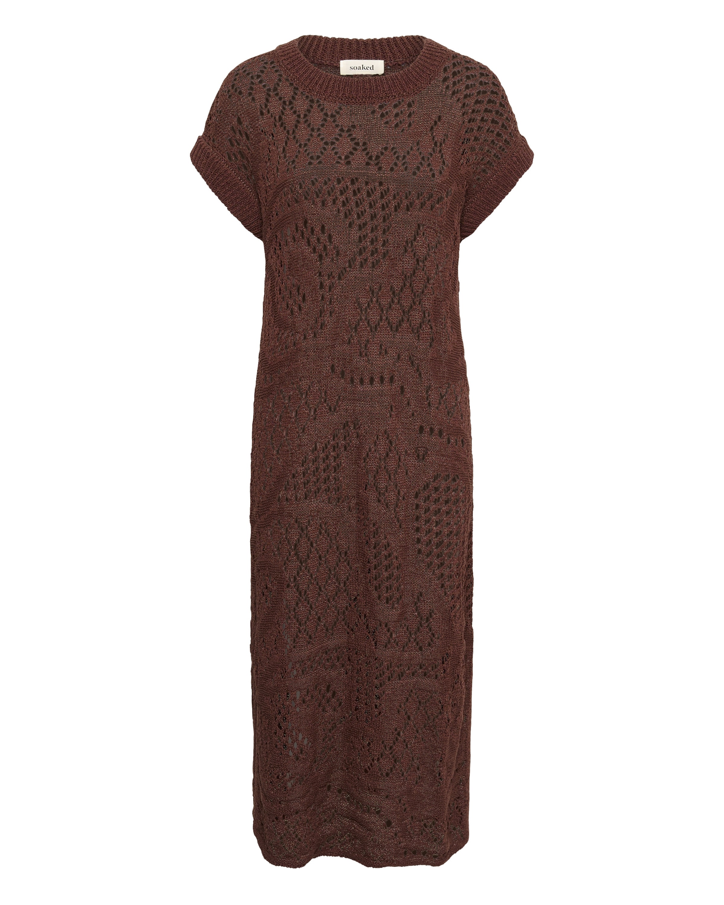 SOAKED IN LUXURY Vestido 'SLBarb' em 40 em castanho, Vista do artigo