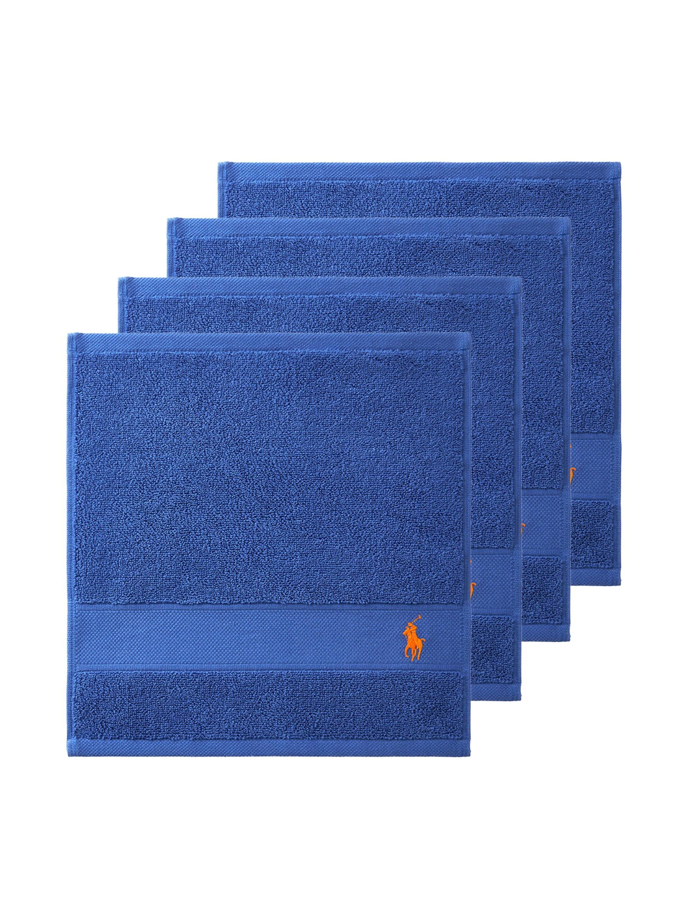 Ralph Lauren Home Towel 'POLOPLAYER' in Blue: front