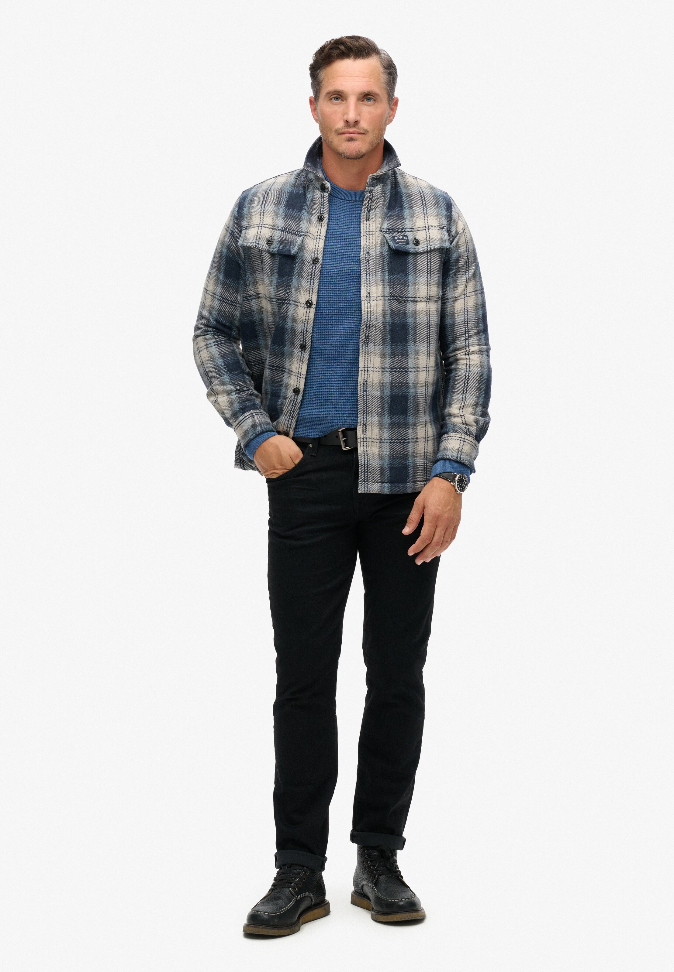 Veste mi-saison 'Miller' Superdry en gris