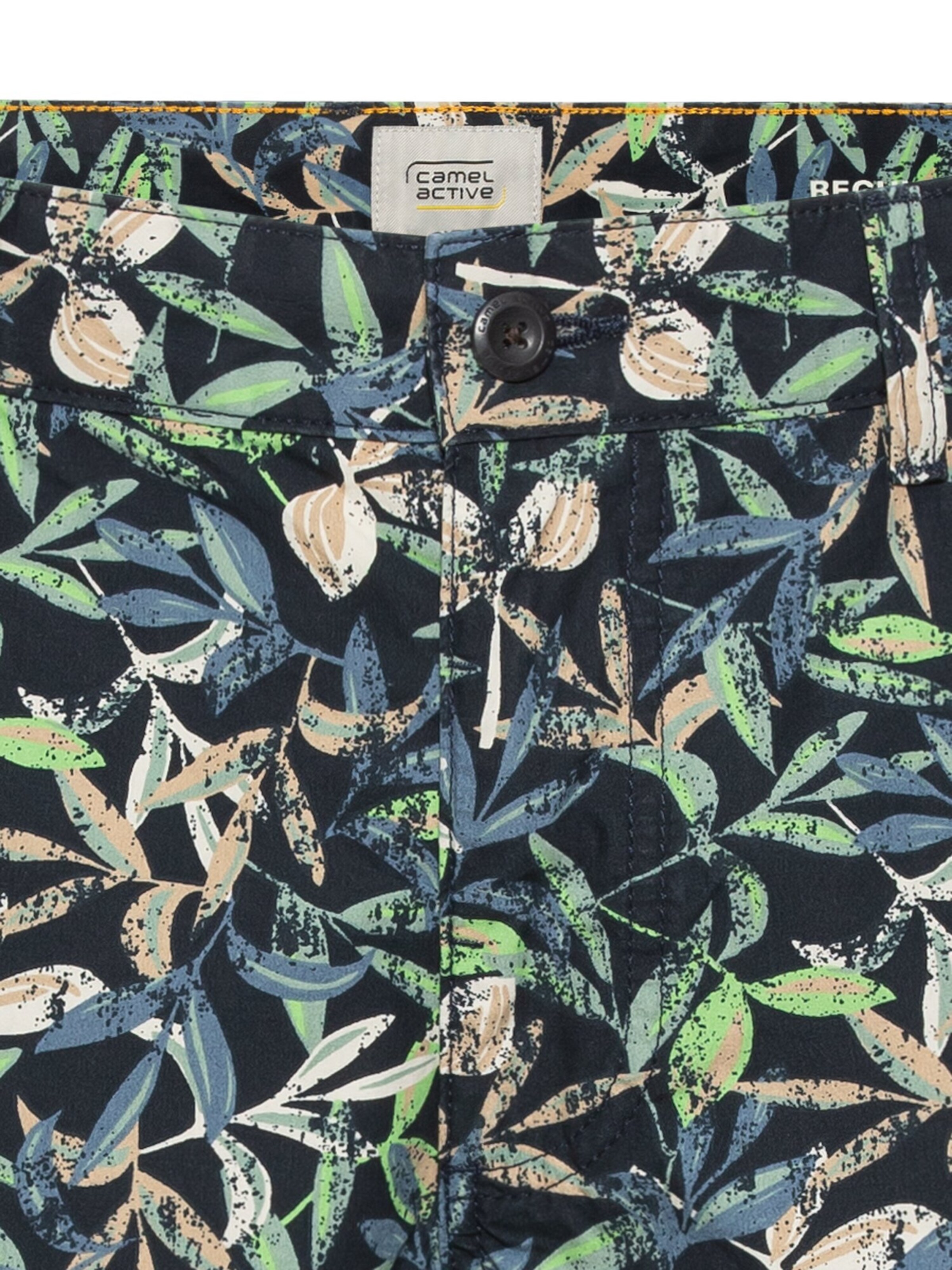CAMEL ACTIVE Regular Regular Fit Chino Short mit Allover-Print in Mischfarben