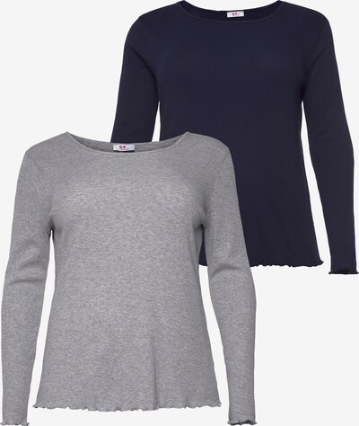 FLASHLIGHTS Shirt in navy / graumeliert, Produktansicht