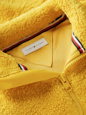 TOMMY HILFIGER Fleece jas in Geel