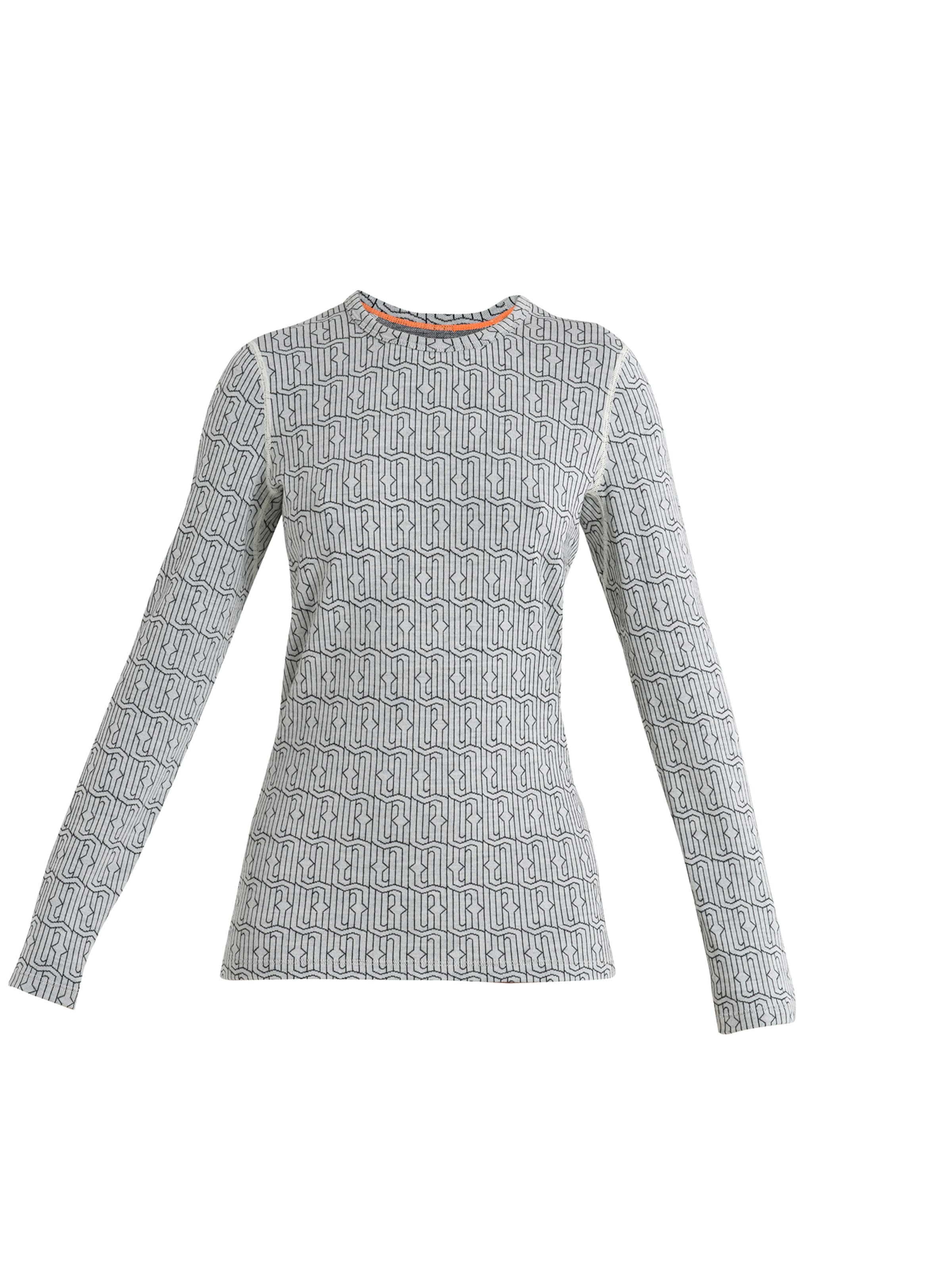 ICEBREAKERTehnička sportska majica 'Herenga' - siva boja: prednji dio