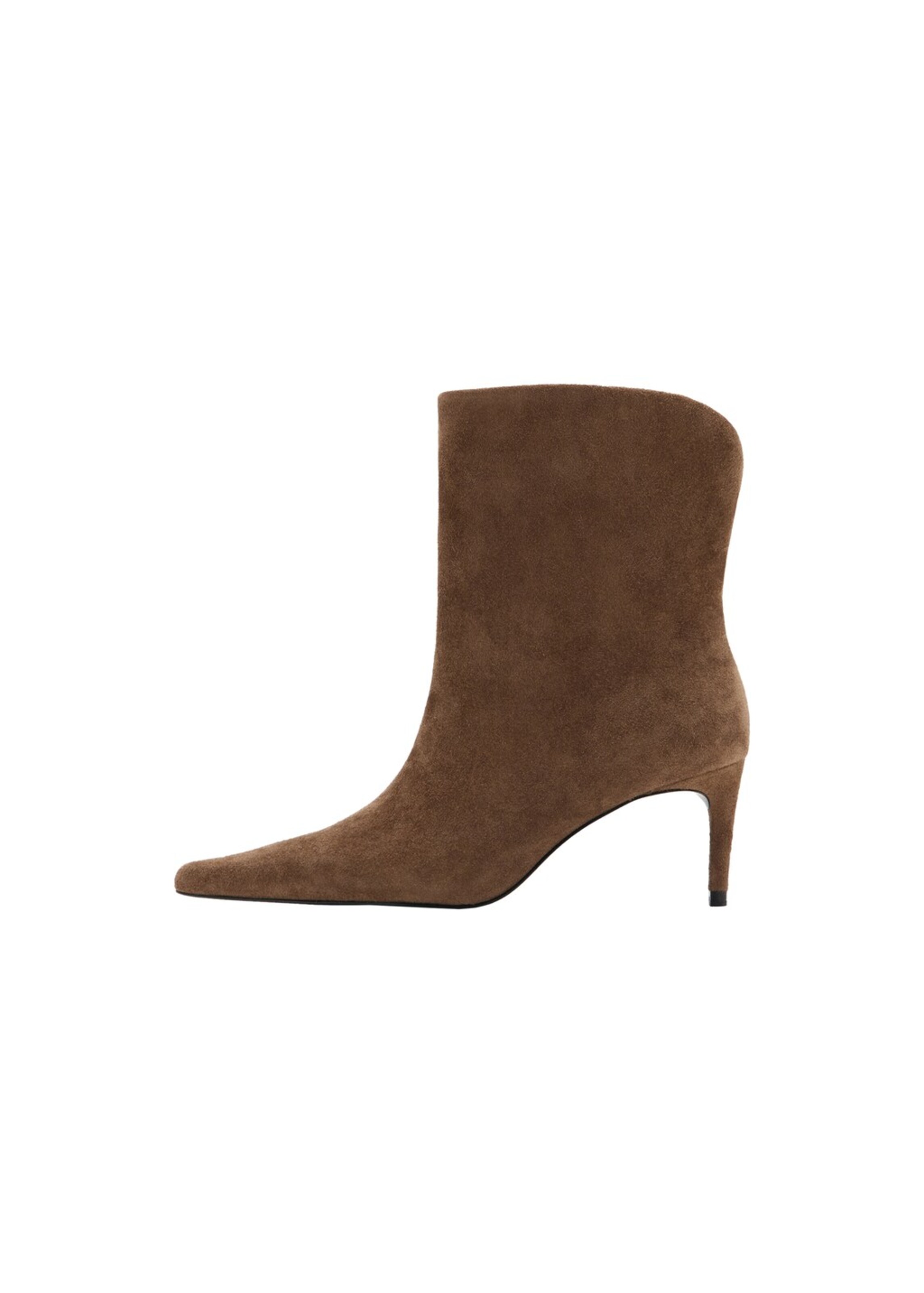 MANGO Stiefelette 'Aline' in Braun: Vorderseite
