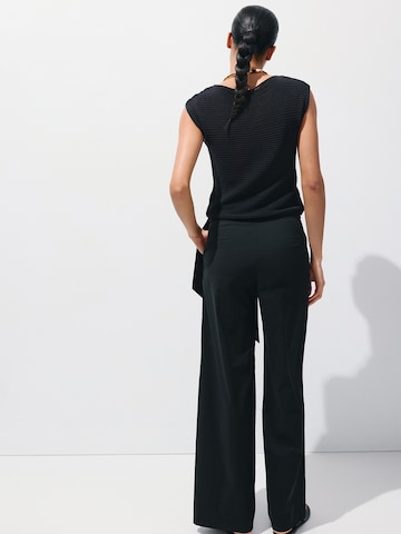 MANGO Wide leg Pants 'Nilly' in Black