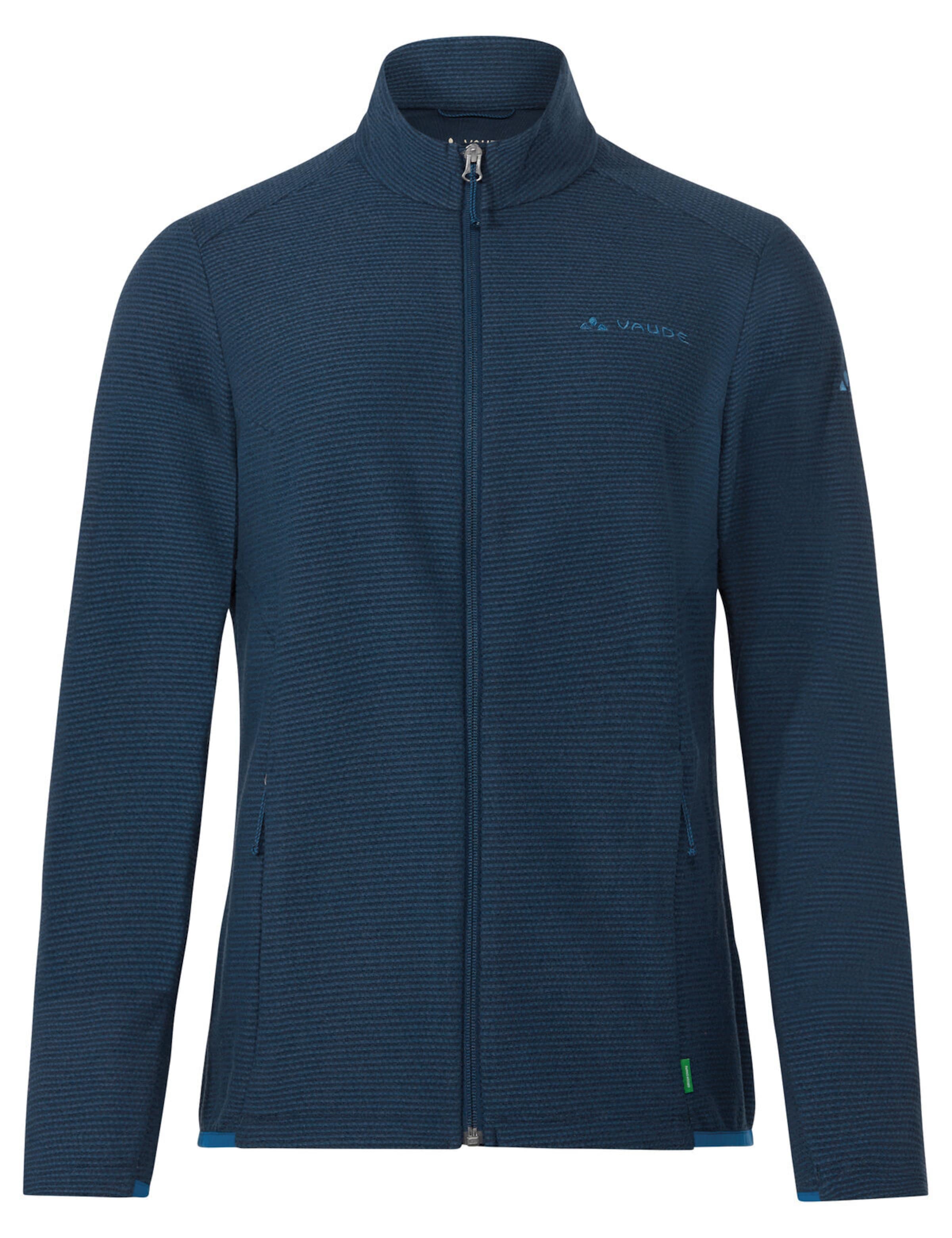 VAUDE Functionele fleece jas 'Strathcona' in Blauw: voorkant