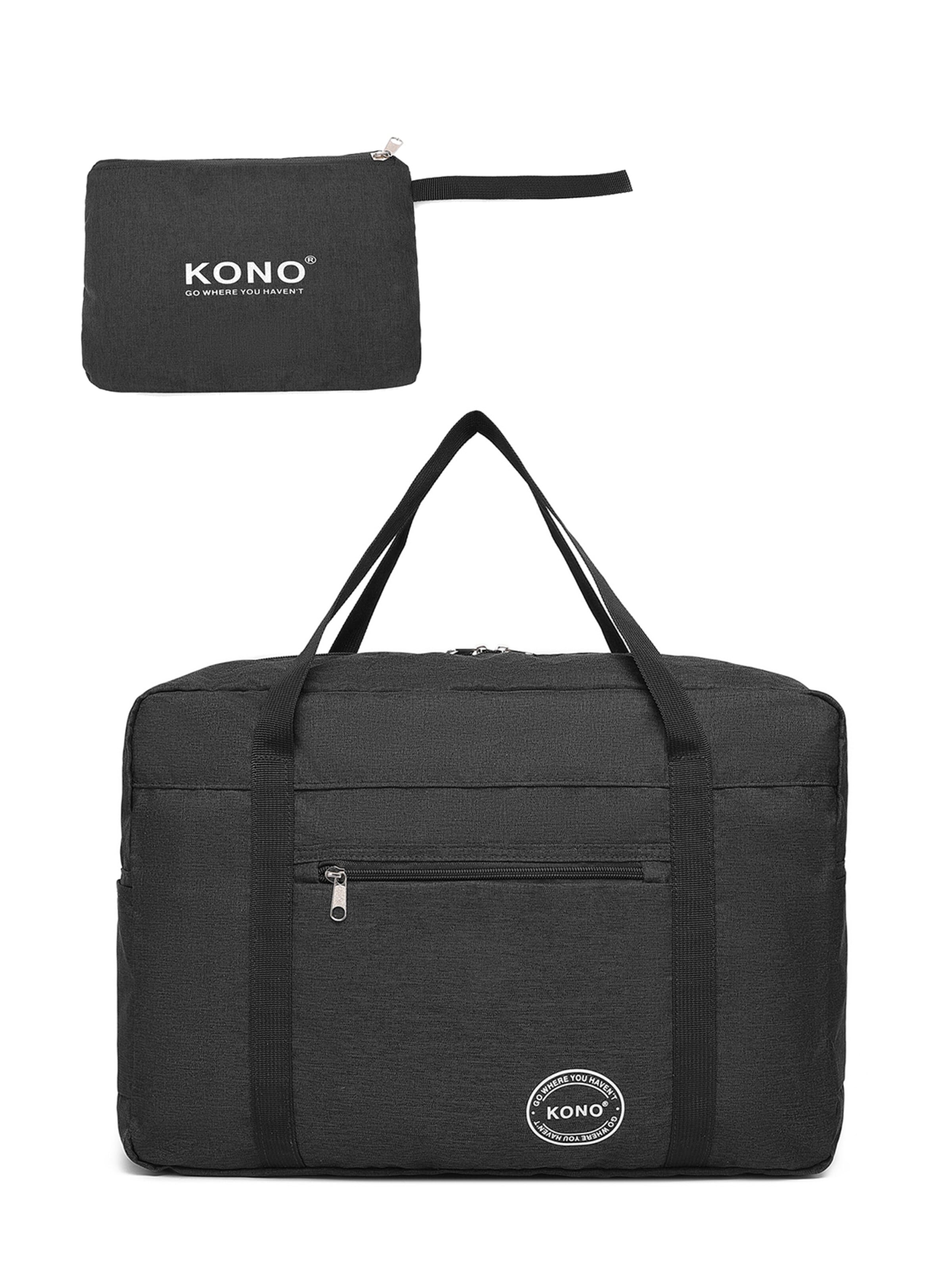 Kono Travel Bag in Black: front