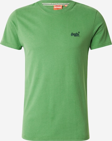 Superdry & Co Paita 'Essential' värissä vihreä: etupuoli