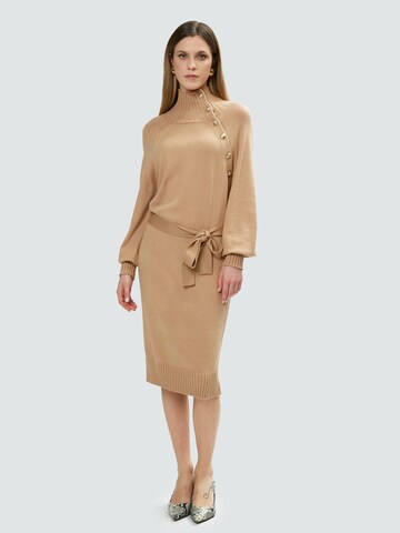 Influencer Knit dress in Beige