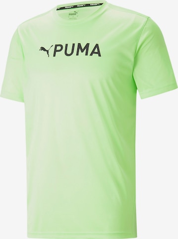 PUMA - Camisa funcionais em verde: frente