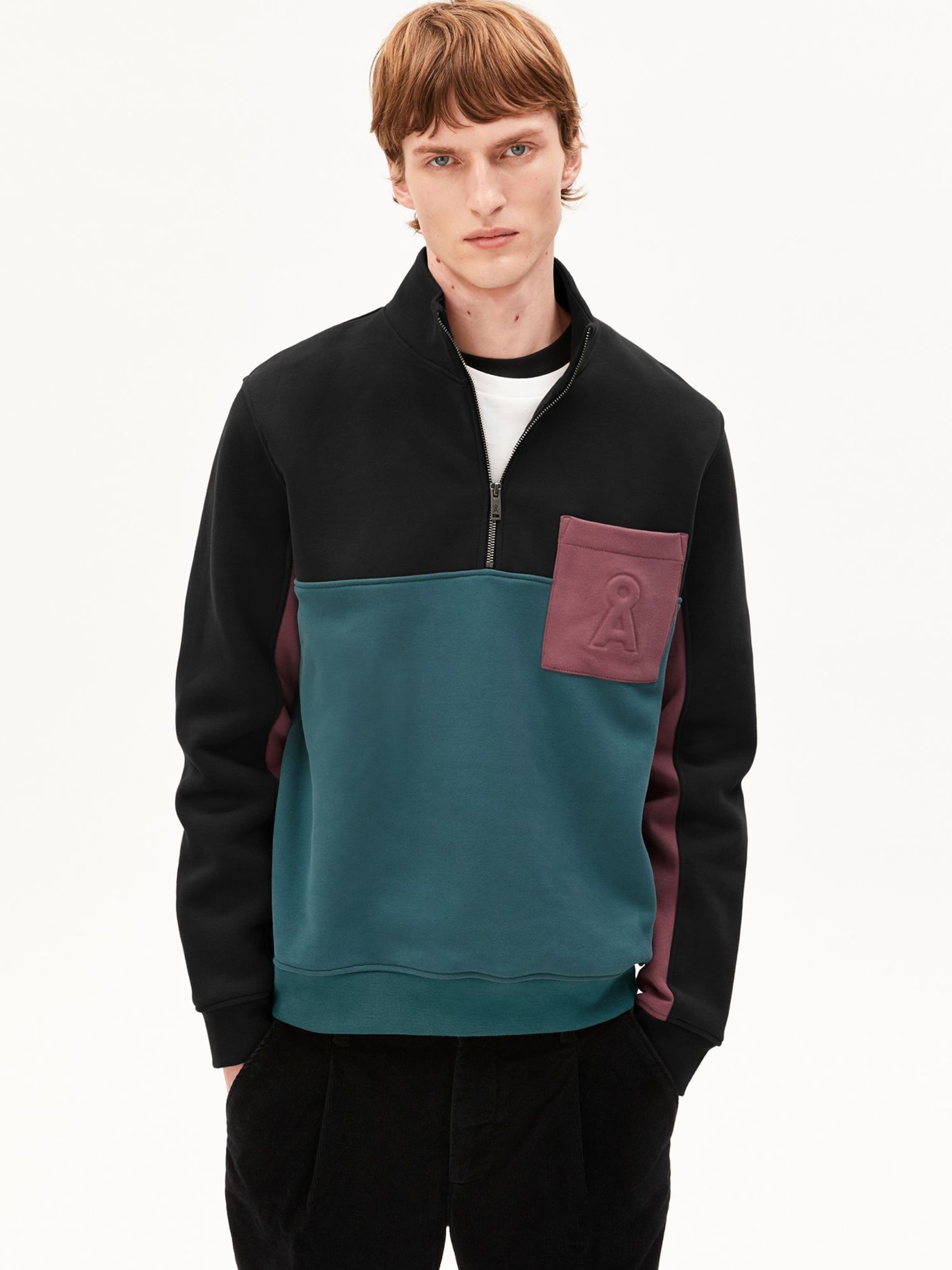ARMEDANGELS Sweatshirt in Groen: voorkant