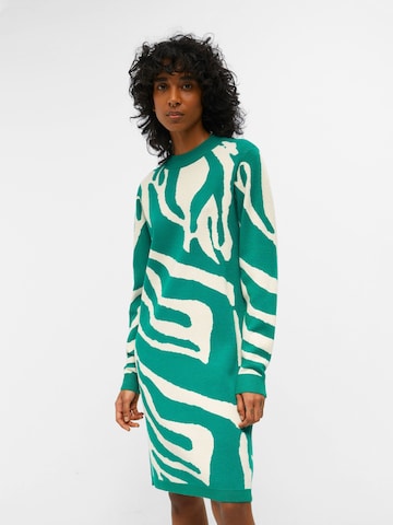 OBJECT Úpletové šaty 'RAY' – zelená: přední strana