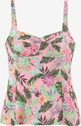 s.Oliver Bralette Tankini Top in Pink: front