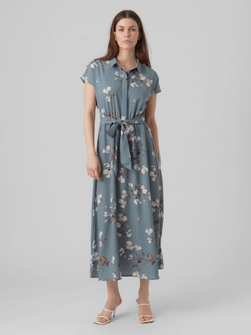 VERO MODA Blusenkleid in Grün