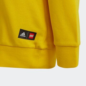 ADIDAS SPORTSWEAR Athletic Sweatshirt 'LEGO' in Yellow