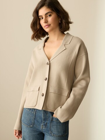 Next Knit cardigan in Beige: front