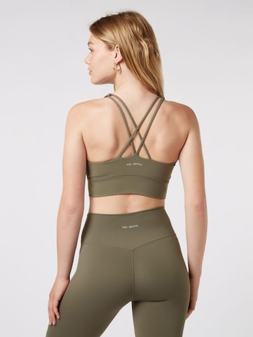 YO-GAYA Bustier Sport bh in Groen