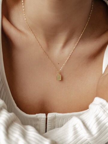 Hey Happiness - Cadena 'Square Rope' en oro