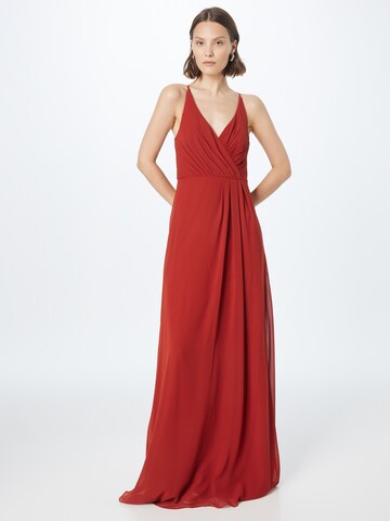 STAR NIGHT Evening Dress in Brown: front