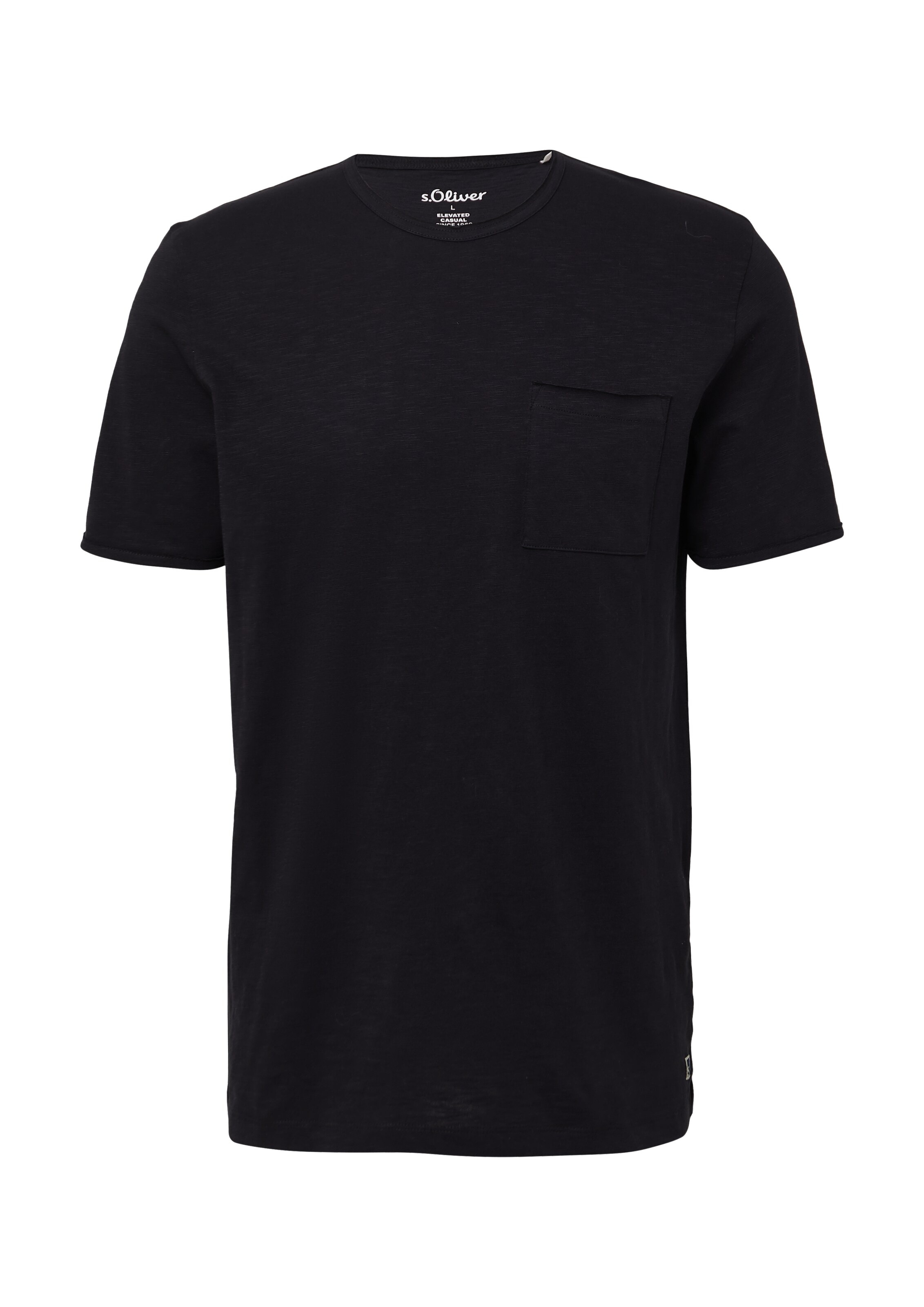 s.Oliver Shirt in Zwart: voorkant