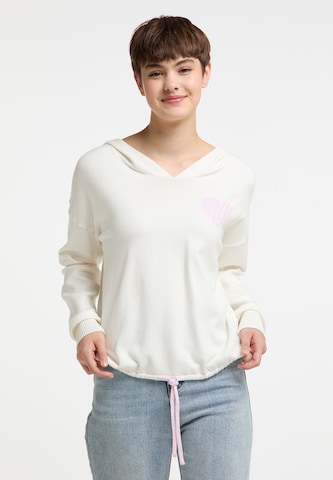 MYMO Пуловер 'Nolie' в бяло: отпред