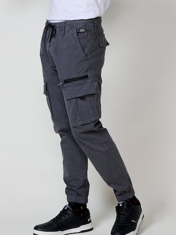 KOROSHI Tapered Cargobroek in Grijs