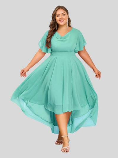 LapaPlus Cocktailjurk 'Women Dress' in 42 in de kleur Lichtgroen, Productweergave