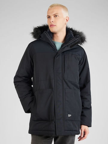 HOLLISTER Зимняя куртка в Черный: спереди