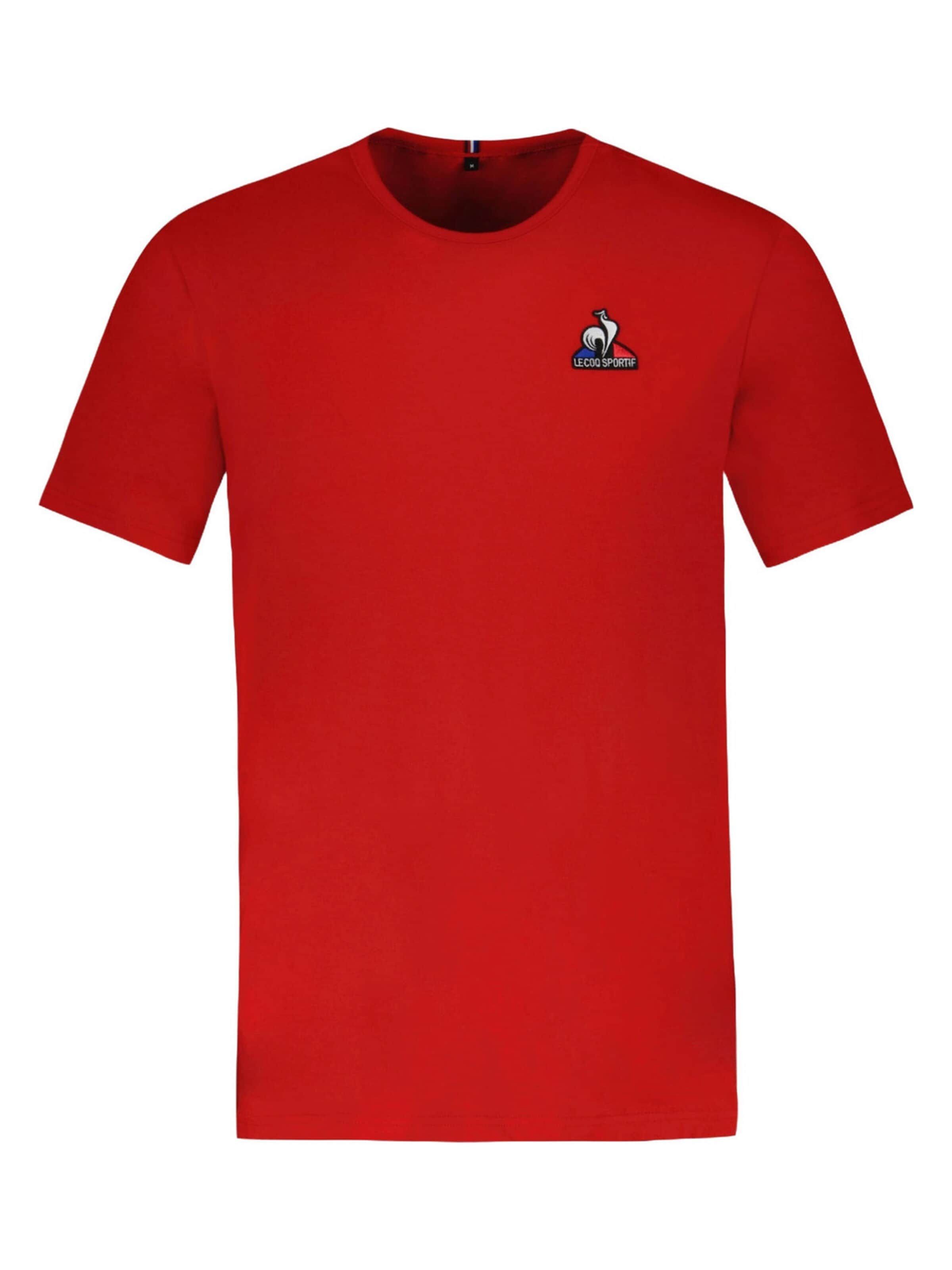 T-Shirt LE COQ SPORTIF en rouge : devant