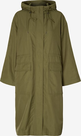 SELECTED FEMME Between-Seasons Coat 'Philine' in Green: front