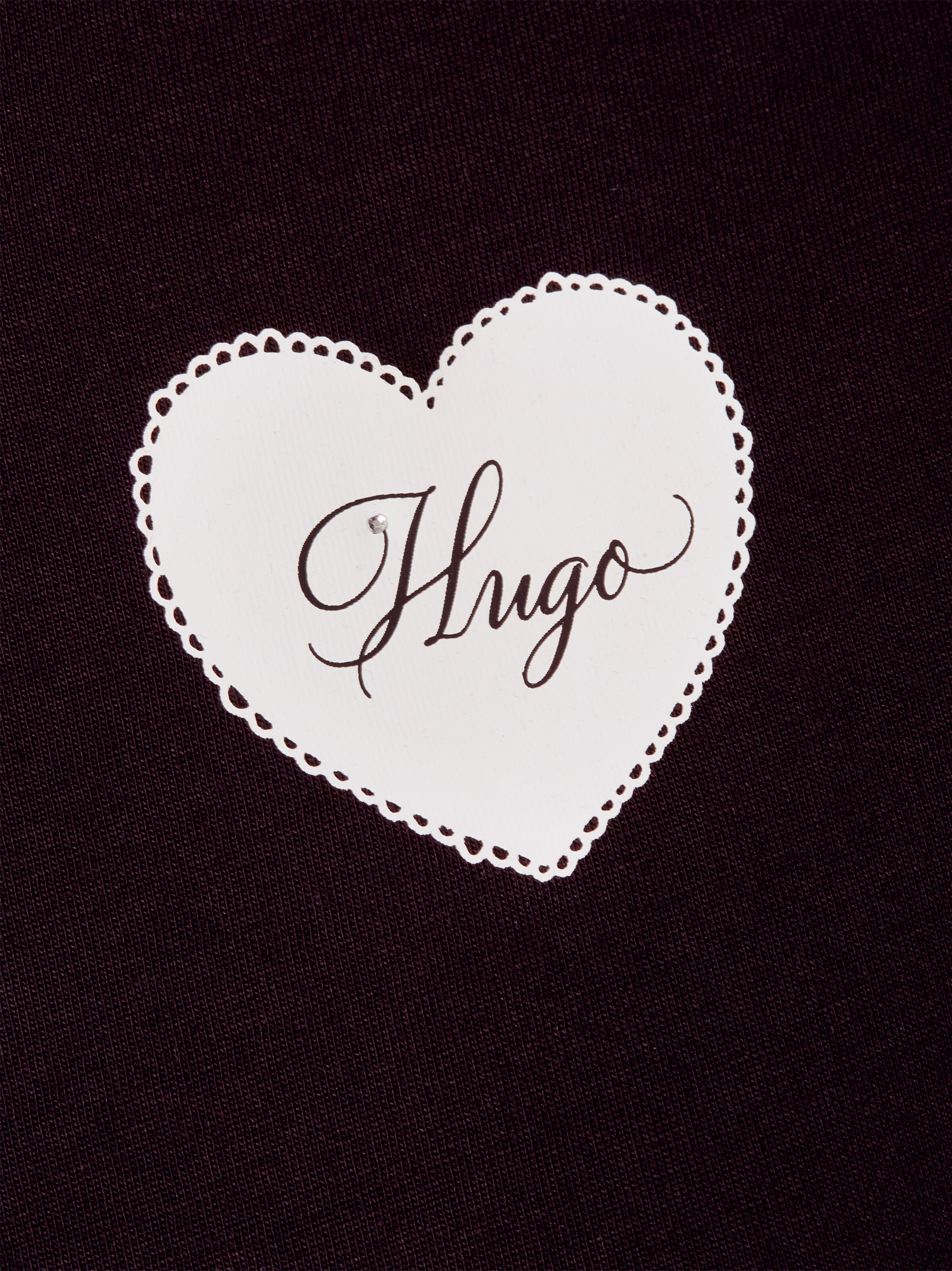 HUGO T-Shirt ' Vintage Tee ' in Schwarz