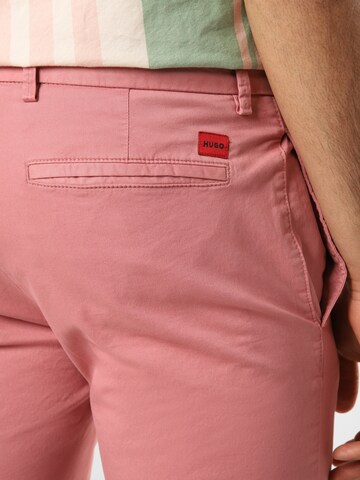 HUGO Slim fit Chino Pants 'David' in Pink