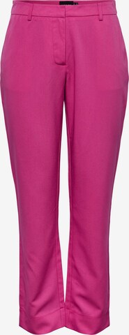 PIECES Chino Pants 'Amalie' in Pink: front