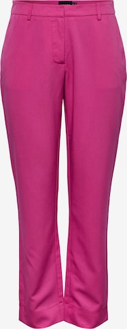 Regular Pantalon chino 'Amalie' PIECES en rose : devant