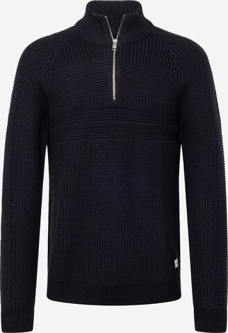 JACK & JONES Sweater 'POWER' in Blue: front