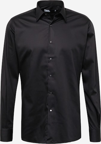 Karl Lagerfeld Средняя посадка Рубашка в Черный: спереди
