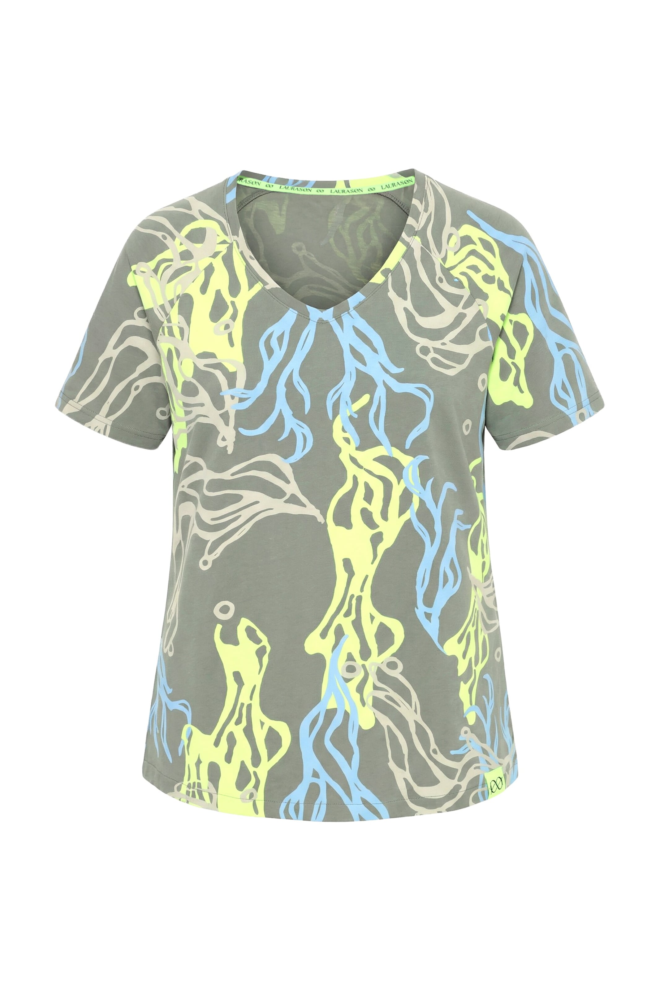 LAURASØN Shirt in Groen: voorkant