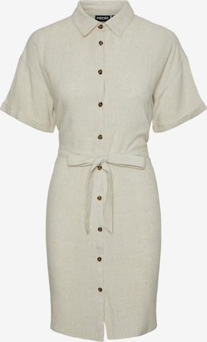 PIECES Shirt dress 'Vinsty' in Beige: front