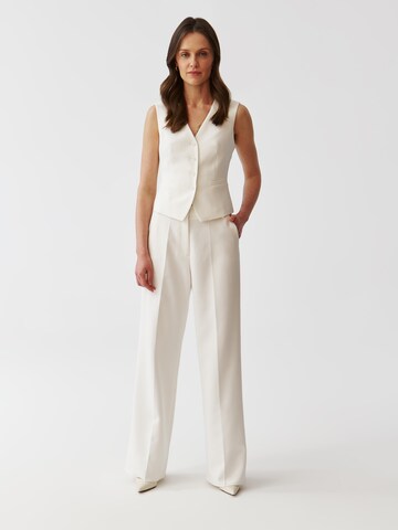 TATUUM Regular Pleat-front trousers 'Zariana' in White