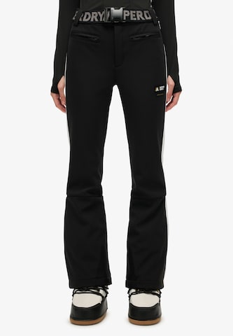Bootcut Pantalon de sport Superdry en noir