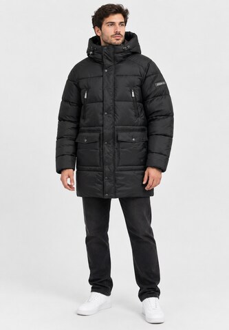 Elara Winterjas in Zwart: voorkant